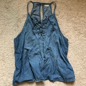 Jean tank top